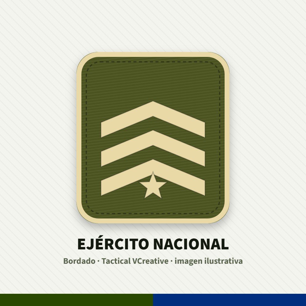 Grados bordados Ejército Nacional