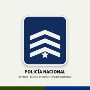 Grados bordados Policía Nacional